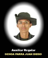 Fotograf&iacute;a del Se&ntilde;or AR. Ochoa Parra Juan Diego quien falleci&oacute; en cumplimiento de su deber.