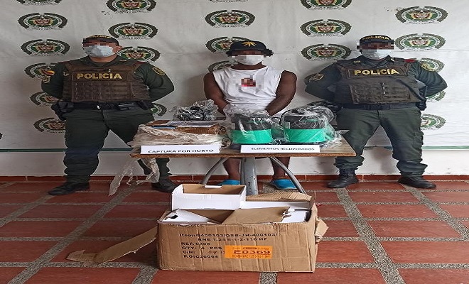 03 capturados y un aprehendido por porte ilegal y hurto en el municipio de Quibdó