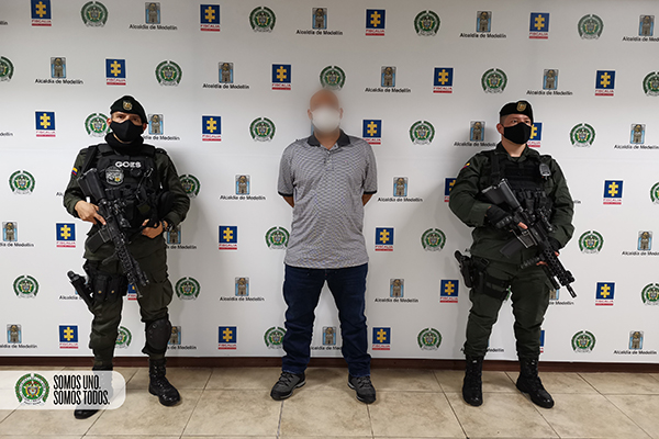 Capturado ‘la máscara” coordinar sicarial del grupo delincuencial organizado ‘el mesa’ de Bello