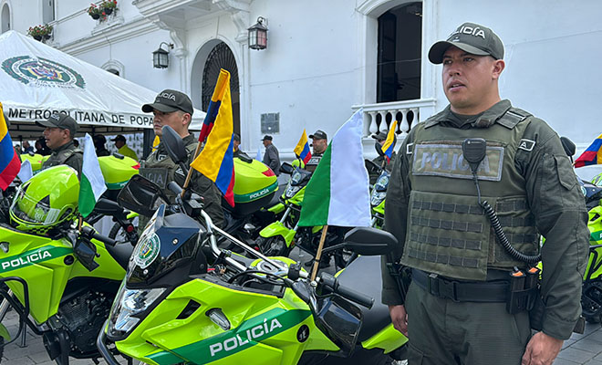 A través de la gestión pública territorial, se adquirieron 12 motocicletas de alto cilindraje