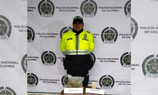  hallazgo de heroína y marihuana  en el sector del barrio Río Blanco