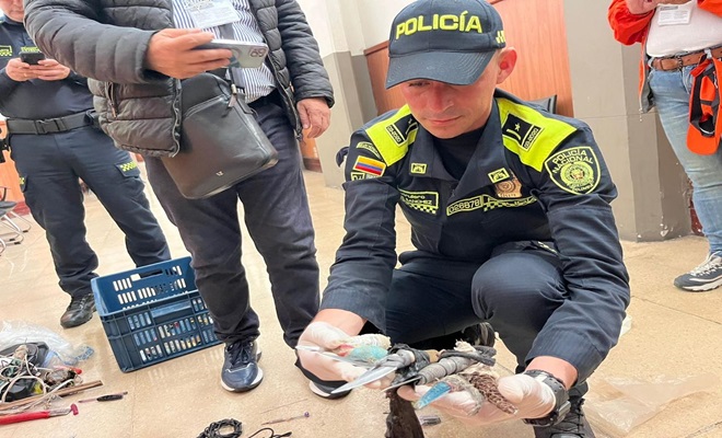 Armas blancas incautadas