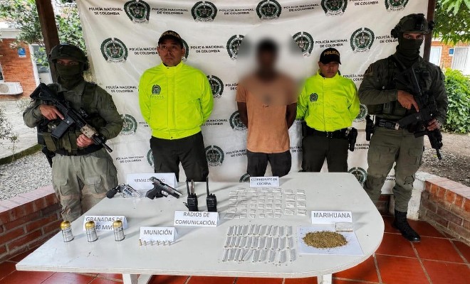 Capturados tres presuntos integrantes de estructuras criminales dedicadas al tráfico de estupefacientes y porte ilegal de armas en Cauca