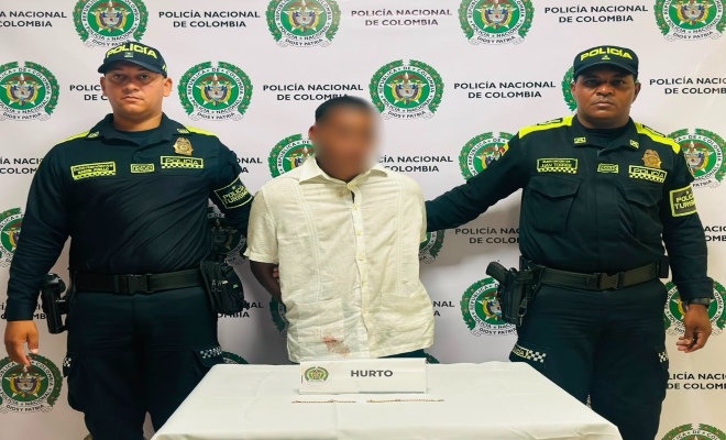 Capturado alias “El Cuellar” por presunto hurto a un turista en Cartagena