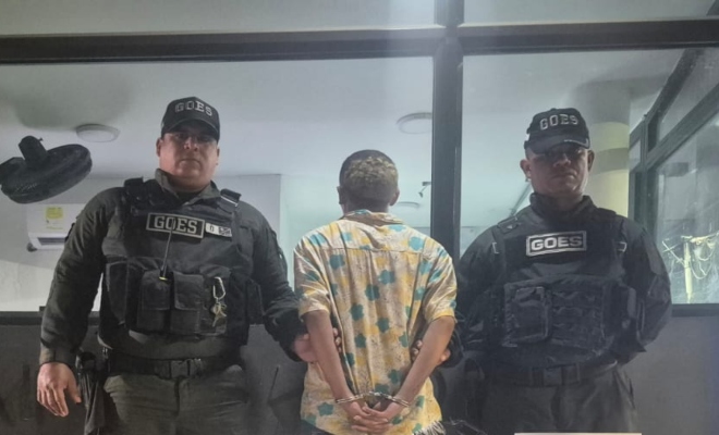 Capturado por el delito de porte ilegal de armas de fuego