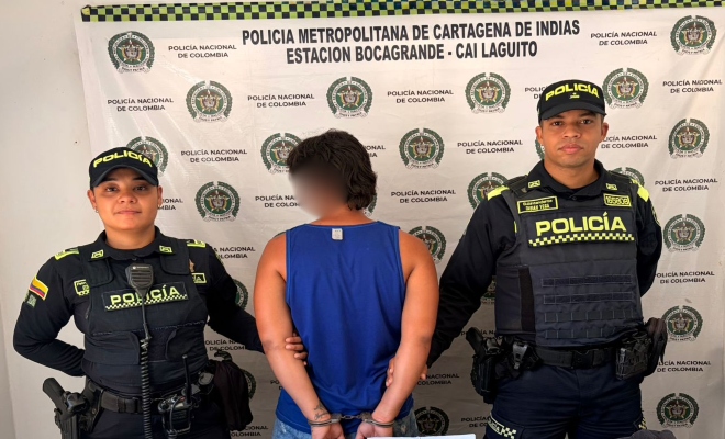 Dos policías y un capturado por el delito de hurto