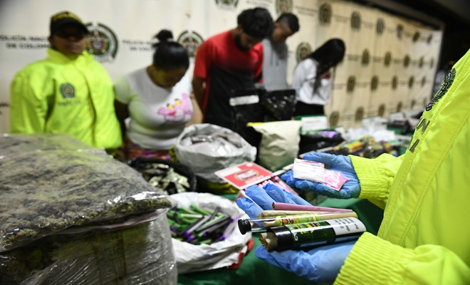 40.000 dosis de estupefacientes incautadas y cuatro capturados en cuatro allanamientos 