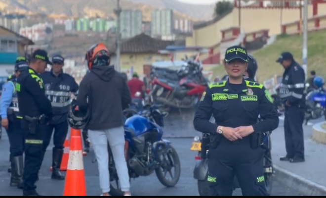 Secretaría de Tránsito Municipal, la Policía Nacional en Pasto ha implementado varios puntos de control en zonas estratégicas