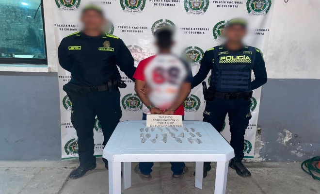 Capturado en flagrancia por el presunto delito de tr&aacute;fico de estupefacientes en Monter&iacute;a