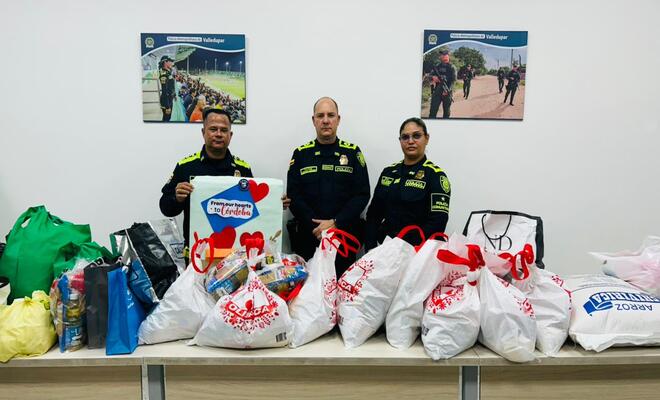 Policía cívica de mayores lideraron jornada de recolección de ayuda humanitaria