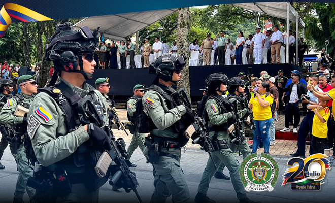 Desfile del 20 de julio en Villavicencio