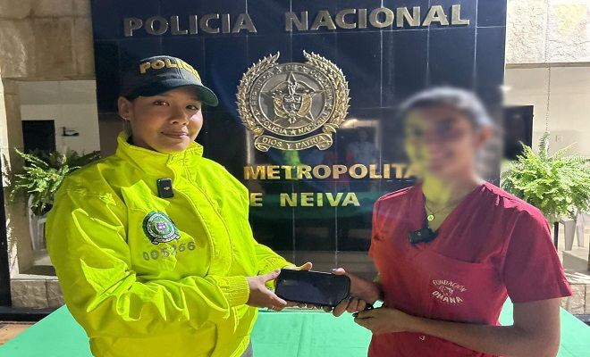 Gracias al material probatorio recolectado, Policía recupera celular hurtado 