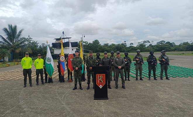 Comandante de la Polic&iacute;a en el Putumayo realiza rueda de prensa