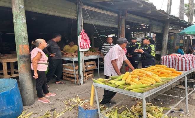 La Policía Metropolitana de Montería refuerza prevención contra el trabajo infantil en el “Mercadito del Sur”