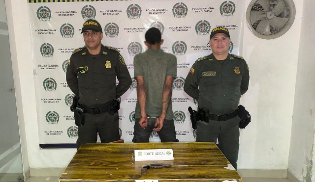 Capturado por porte ilegal de armas de fuego