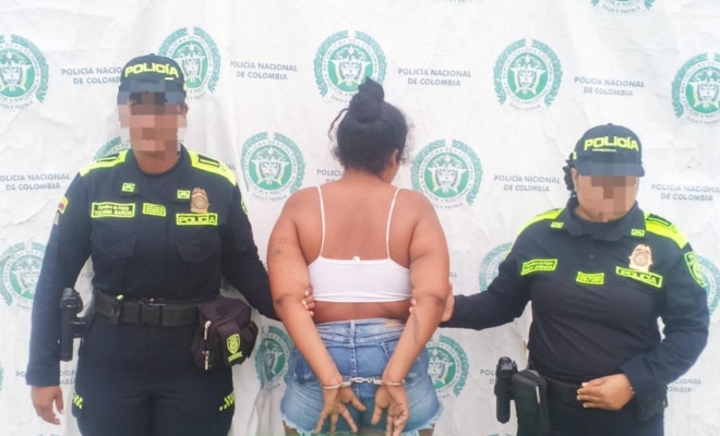 Dos policías y una capturada por el delido de tráfico, fabricación o porte de estupefacientes