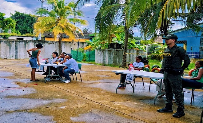 servicio policial durante las elecciones juveniles