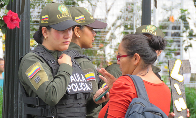Policía Nacional y comunidad unida por la seguridad.