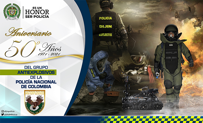 La Policía Nacional de Colombia llevará a cabo el Primer Congreso Internacional de Técnicos en Explosivos