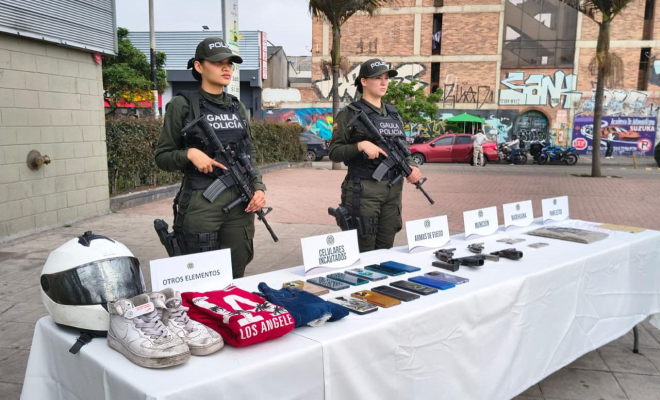 Elementos que les fueron incautados durante ocho diligencias de registro y allanamiento a los siete integrantes de los 'Satanás'