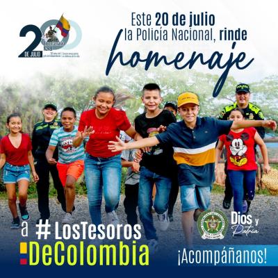 Así será el desfile de la Policía Nacional, el 20 de julio en Neiva donde se rinde un homenaje a los tesoros de Colombia