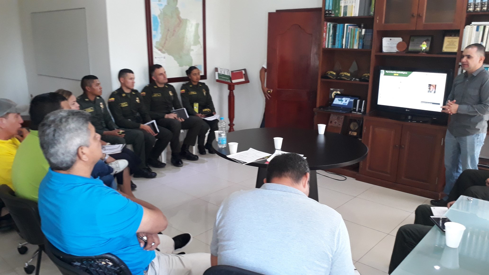 Los candidatos conocieron la seguridad en el departamento