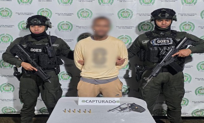 Capturado alias "Kevin Totátola" con arma de fuego en operativo realizado en Quibdó
