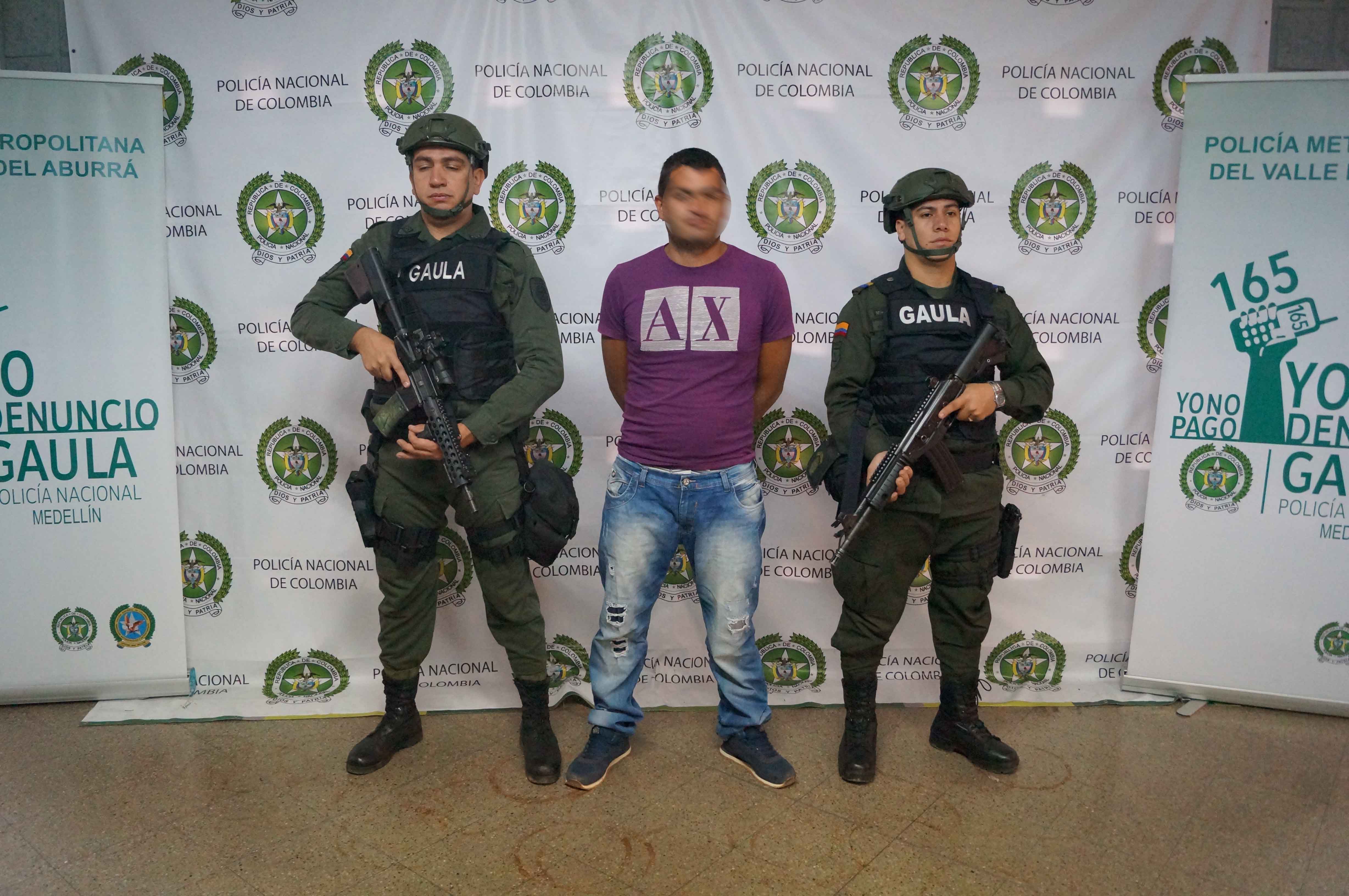 Capturado cabecilla de banda delincuencial “los paracos” de Medellín