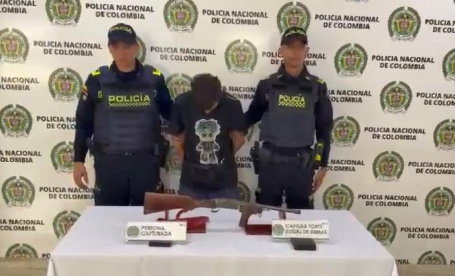 Capturado un hombre con escopeta sin permiso de porte durante operativo de control en Floridablanca