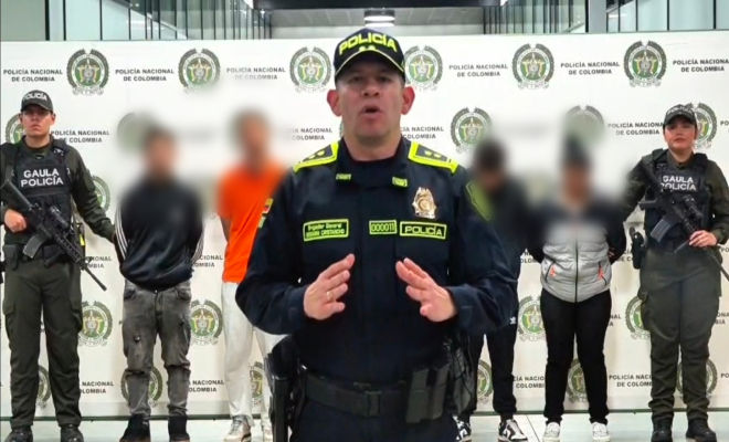 Presentaci&oacute;n a la opini&oacute;n p&uacute;blica de la captura de integrantes del grupo delincuencial "AK47"