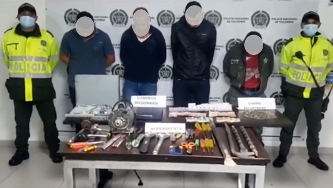 capturados por hurto a comercio