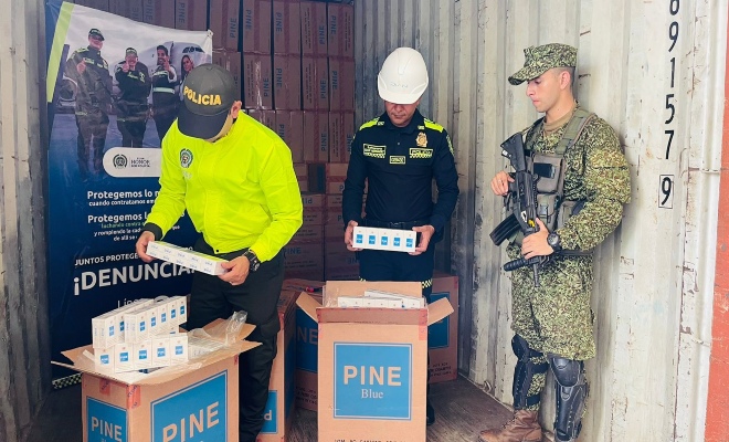 Más de un millón de cajetillas de cigarrillos aprehendidas y dos capturados en operativos contra el contrabando