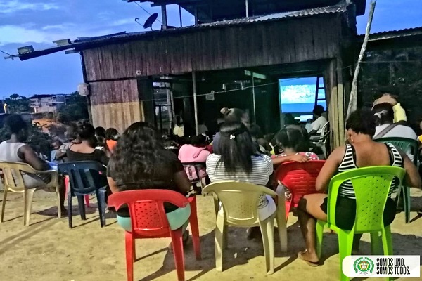 Con cine al parque promovemos la sana convivencia en los niños y niñas de Quibdó
