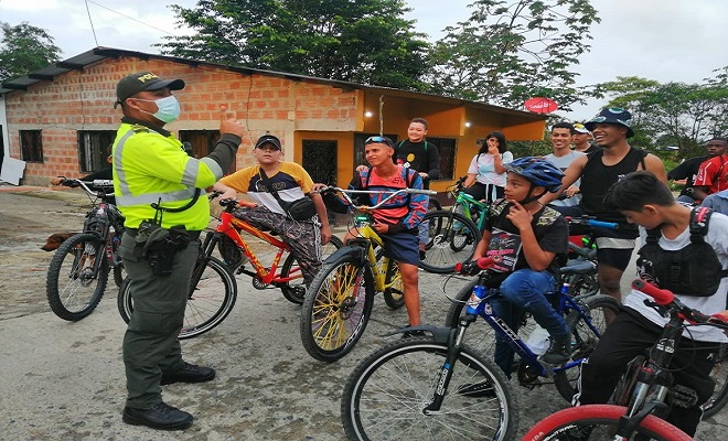 Con nuestra seccional de tránsito y transporte adelantamos campañas pedagógicas 