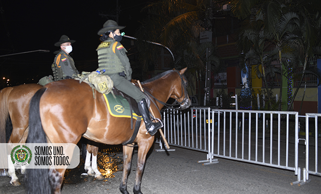 control aislamiento en el barrio santa cruz