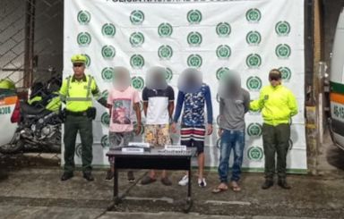 Dos diligencias de registro y allanamiento se adelantaron contra este grupo delincuencial-1