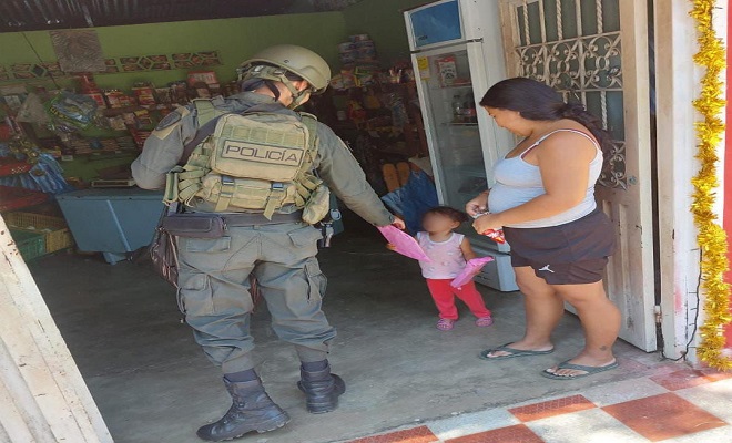 Durante Patrullaje, uniformados que laboran en el corregimiento de San Luis 