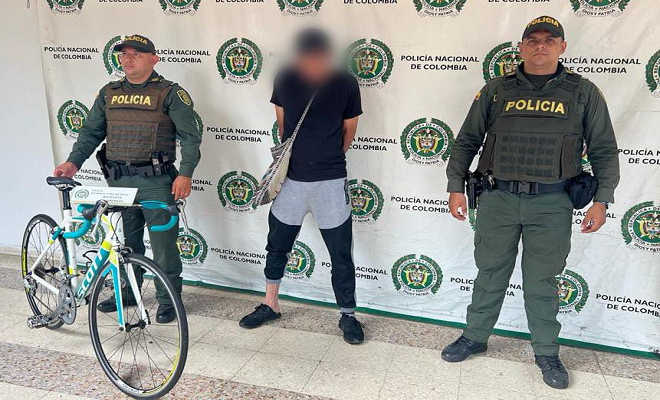 En una rápida reacción uniformados logran la recuperación de una bicicleta