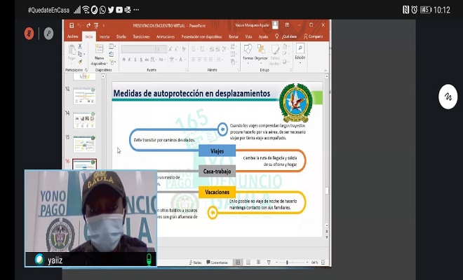 Encuentro virtual antiextorsión ¡yo no pago, yo denuncio! en Quibdó