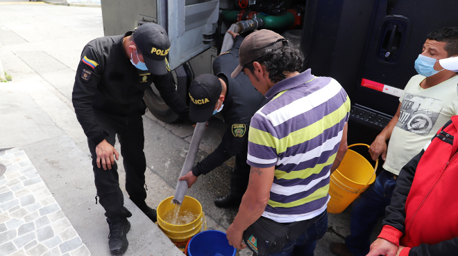 Se distribuyeron 30.000 litros de agua