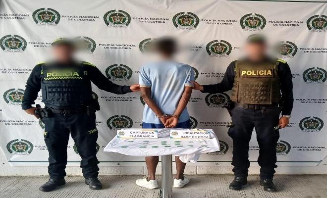 Capturado en Montería hombre con 16 bolsas de presunto clorhidrato de cocaína
