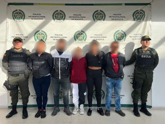 cinco capturados por el delito de extorsión agravada