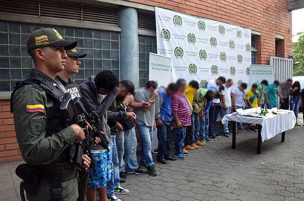 Capturados 80 integrantes de "la terraza, san pablo, mondongueros, la roja, córdoba, bananeros y 13 de noviembre”