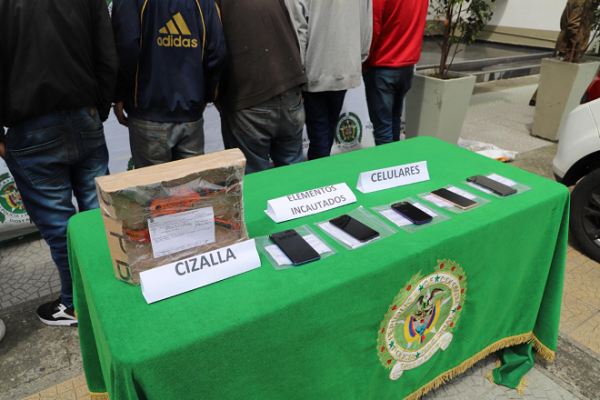 Elementos incautados 