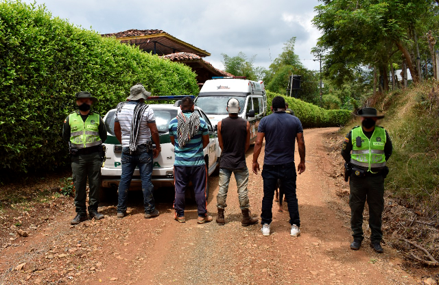 Capturamos cuatro hombres por ilícito aprovechamiento de los recursos naturales