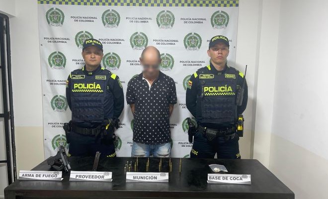 En el operativo adelantado se incautaron estupefacientes, munición, entre otros