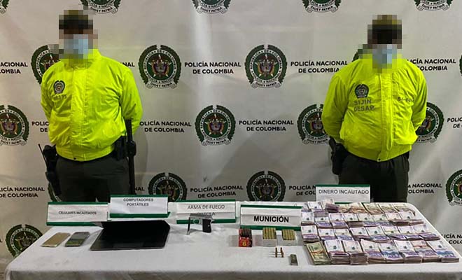 incautación armas dinero en el poblado