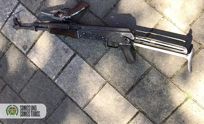 incautación de fusil