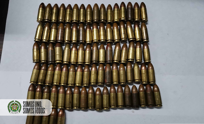 incautación de munición