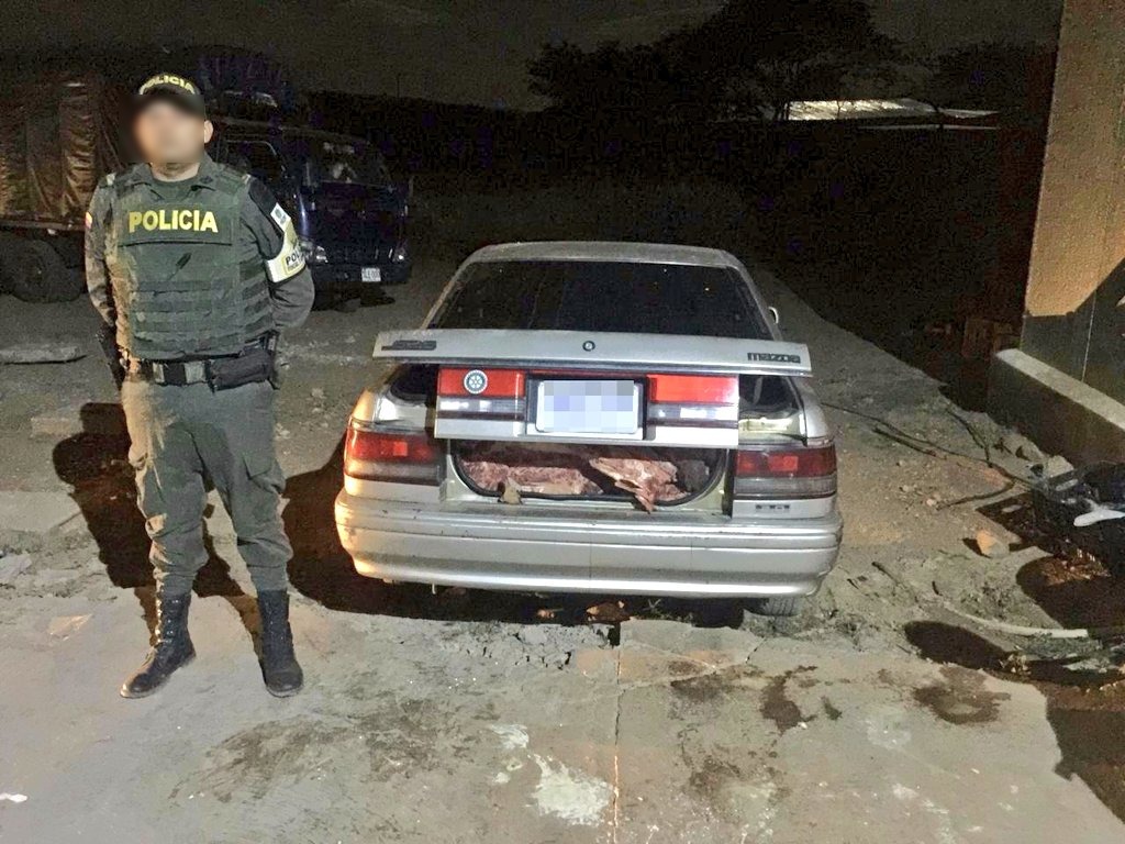 más-de-una-tonelada-de-carne-bovina-en-condiciones-insalubres-y-un-automóvil-fueron-aprehendidos 